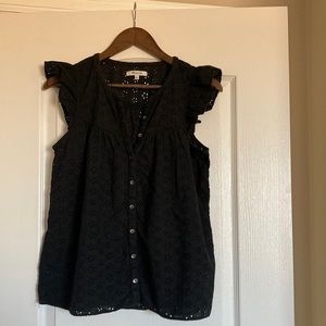 Madewell Eyelet Top Size Medium.